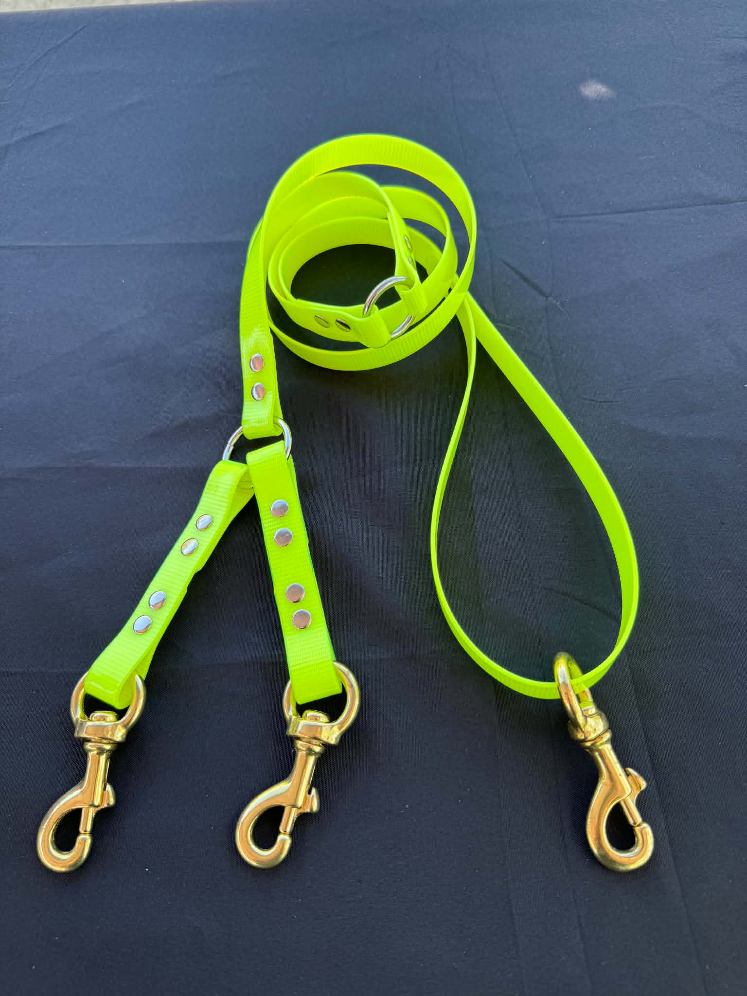 double biothane lead in Neon Green